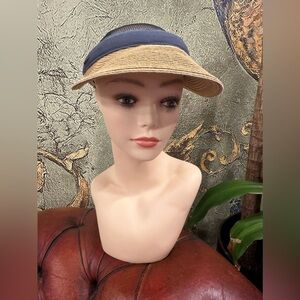 Sun N Sand Braided Raffia Brim Clip On Visor